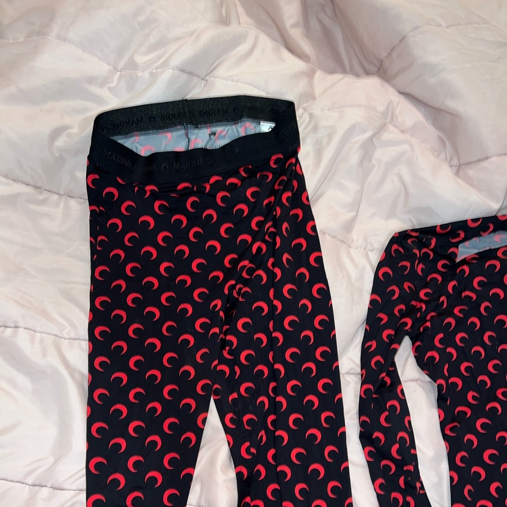 Authentic Marine serre Black and Red leggings worn ONLY ONCE STILL LIKE NEW !!